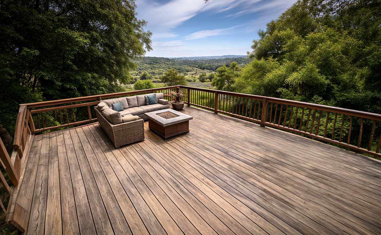 before Irvine Deck Refinishing